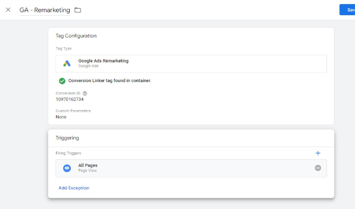 Google Tag Manager Assign Trigger to Tag for Google Ads Conversion Tracking