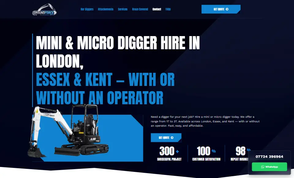 Ground Force UK Landing Page