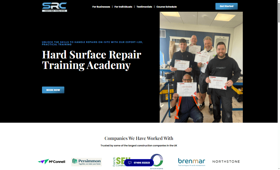 Surface Repair Landing Page