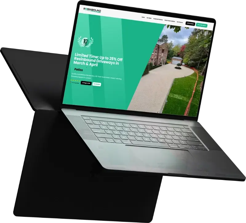 Resinbound Driveways Showcase Laptop